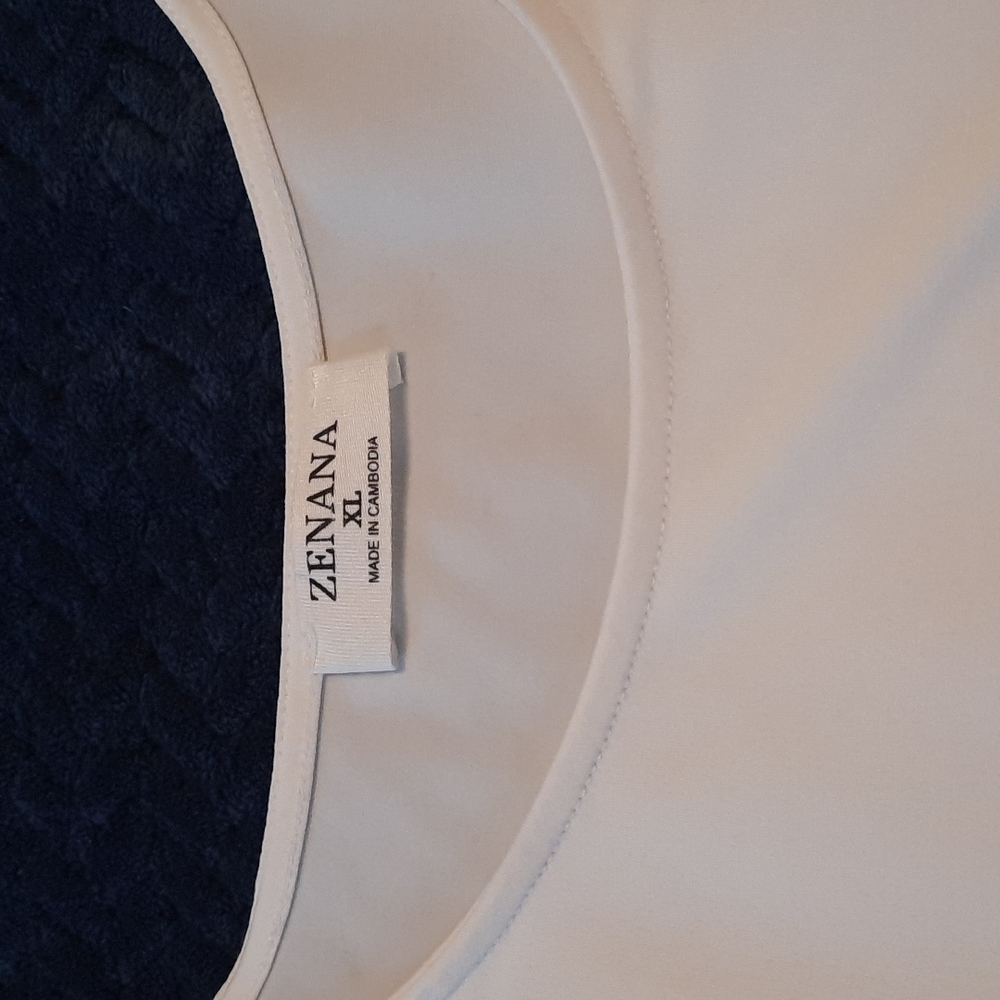 Ivory Ruffle Hem Blouse - Picture 3 of 3